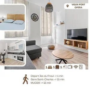 Appartement Spacieux T2 Vieux Port Opera, Marseille